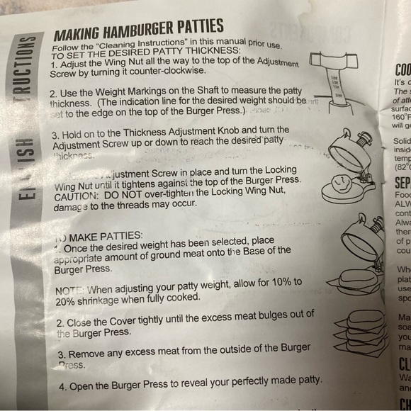 Weston Single Burger Press - Picture 9 of 9